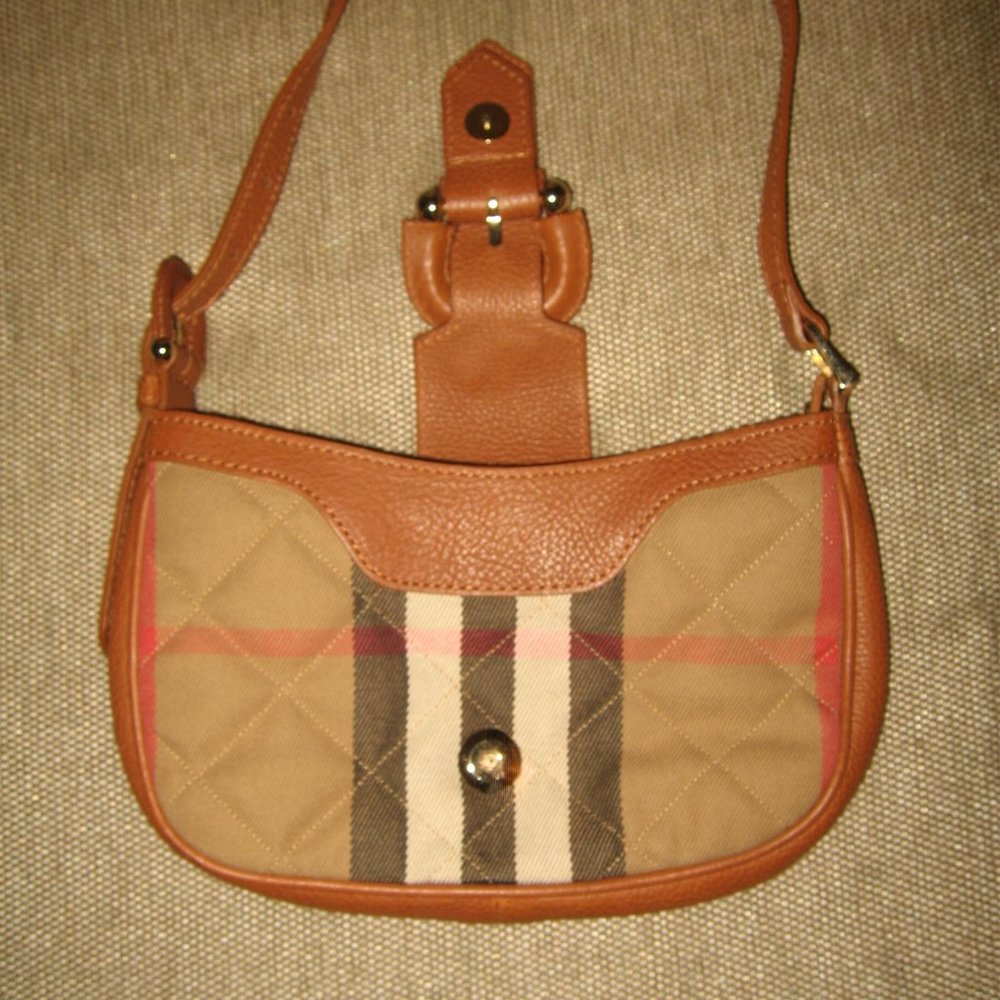 ❤️BURBERRY MINI NOVA CHECK Shoulder Bag Pochette Purse - Picture 3 of 11